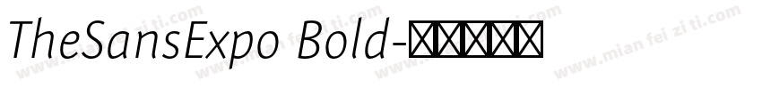 TheSansExpo Bold字体转换